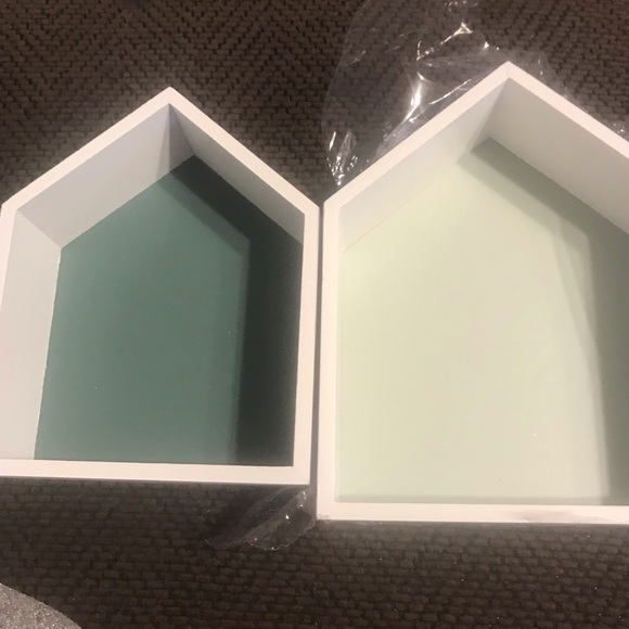 New Target Set of Two Painted Wood Houses, Insertable/Stackable Display Decor - Picture 5 of 16